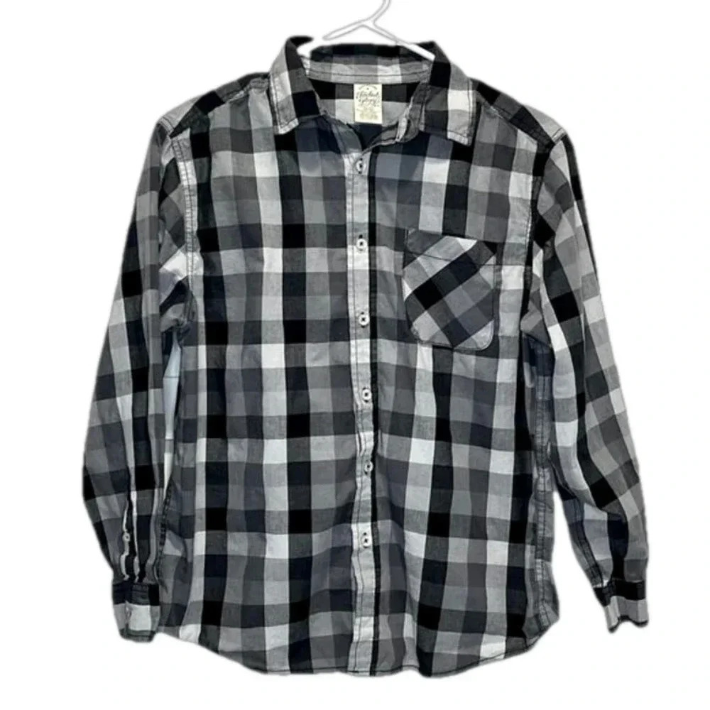 Flawed plaid shirt Kids XL 14/16 long sleeved‎ button down shirt